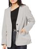[BIS] Women's V-neck, No-Collar Jacket, Gray Sub (09), Size S, BVV63050, Suitable for Set-Ups