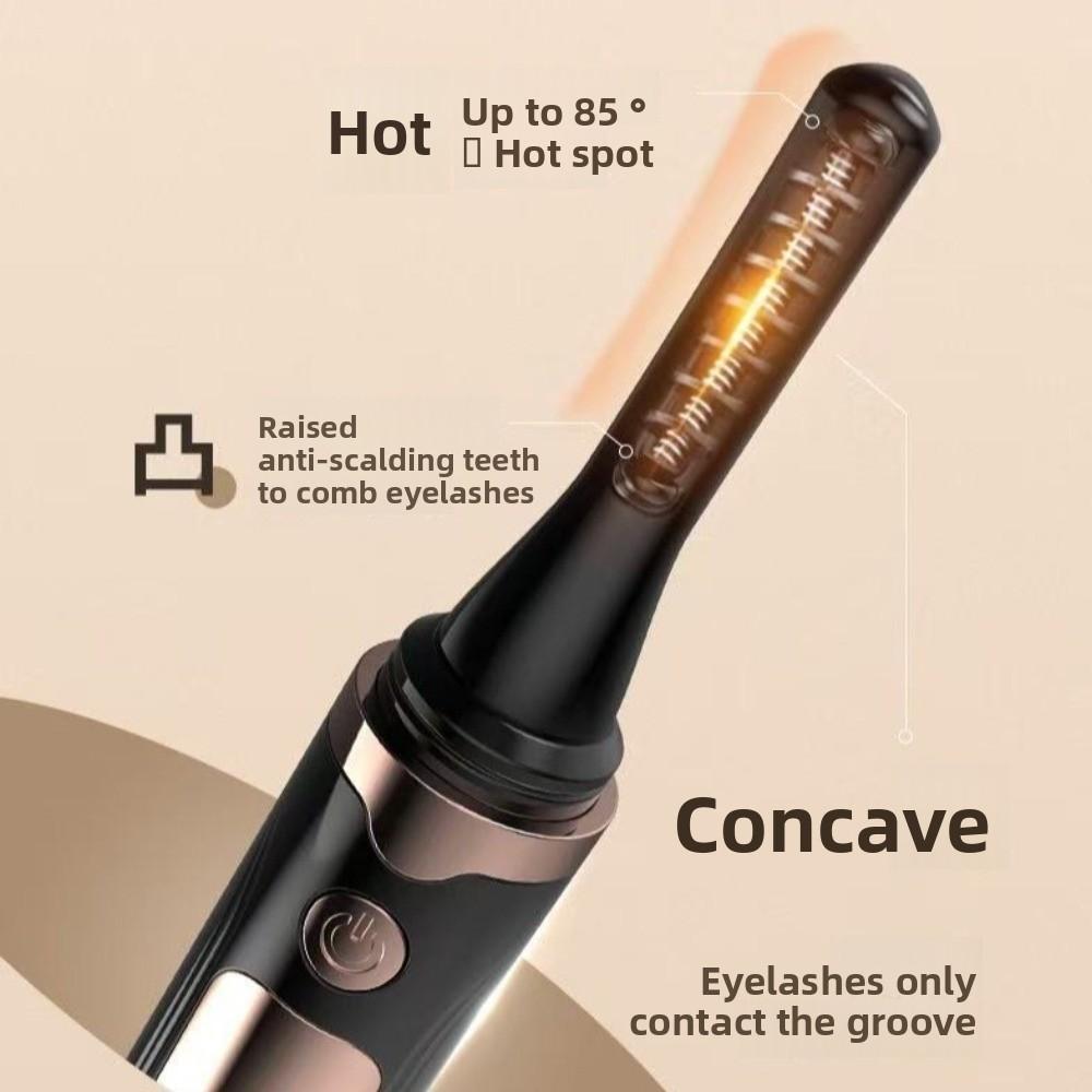 Anti-scald Heated Eyelash Curler Rechargeable Eyelash Curling Device  for Women Girls