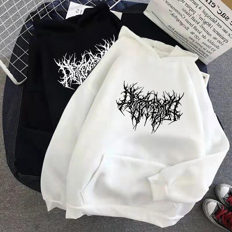 Hoodie Sweatshirt For Women With Print Pattern And Vneck In Casual Style