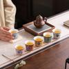 6pcs/set 70ml Ceramic Cup Chinese Style Enamel Cup Teaware Tea Cup  Gift Giving