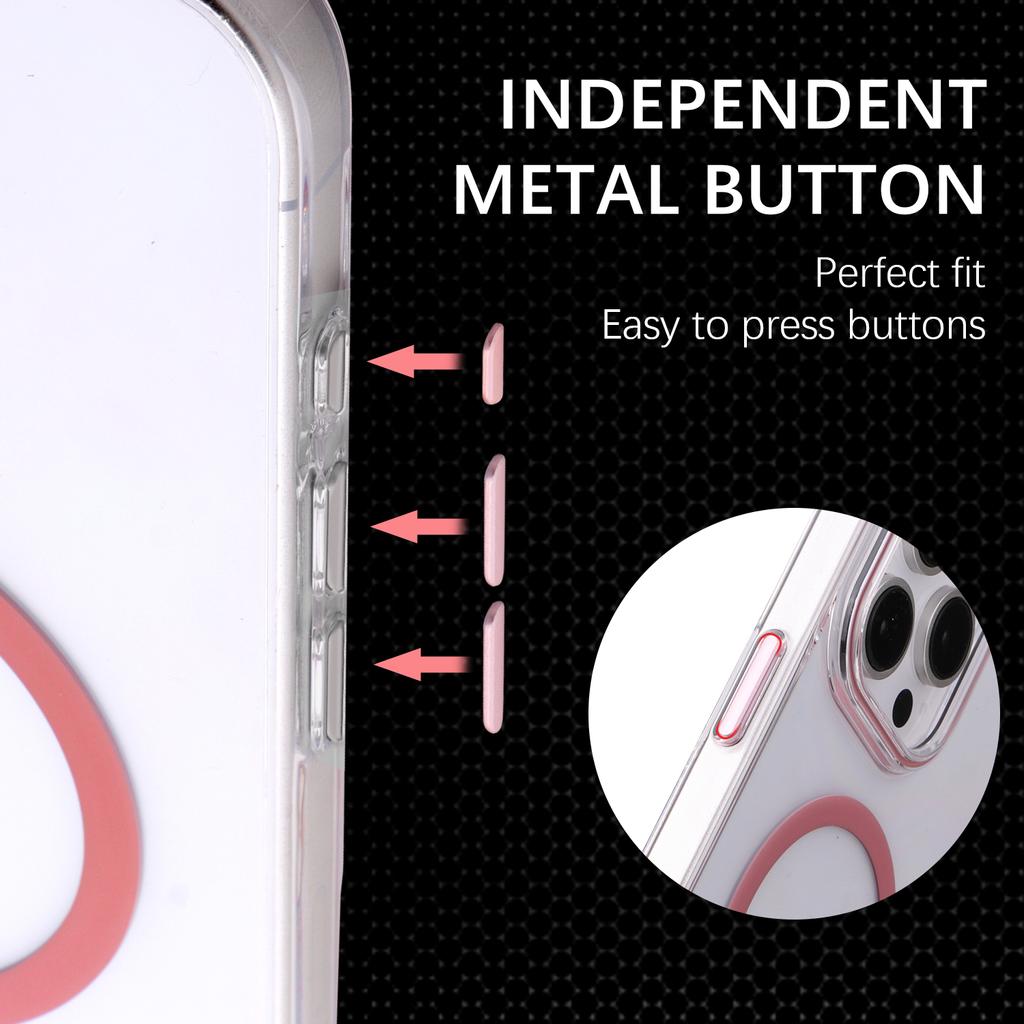 For iPhone 16 Pro Magnetic Case Compatible with MagSafe 1.0mm Ultra Thin PC Back Cover