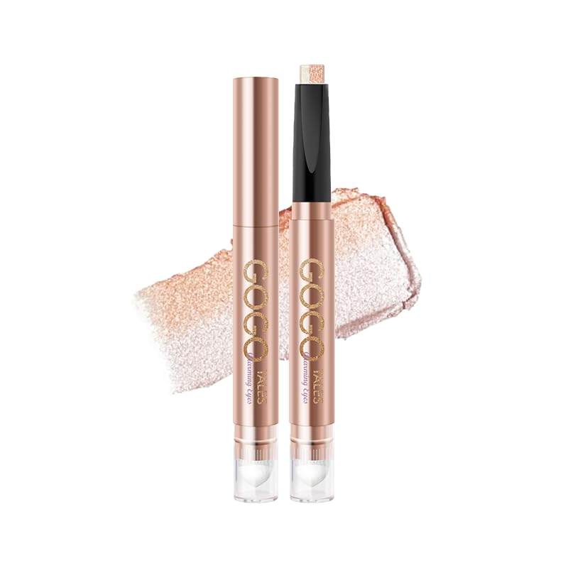 

KIADZIE Eyeshadow Stick, Champagne Beige. Highly pigmented, long-lasting, with fine pearl shimmer. Perfect for under-eye makeup and everyday look.