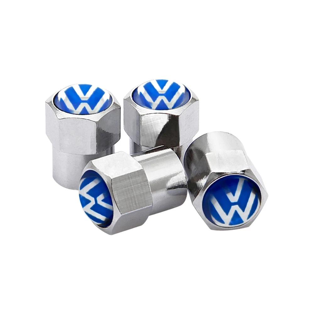 2026 Heiß Für VW VOLKSWAGEN 4 Stück Auto Radventil Kappen Reifen Luftabdeckungen für Volkswagen Polo GTI Passat Käfer Jetta Lavida Tou