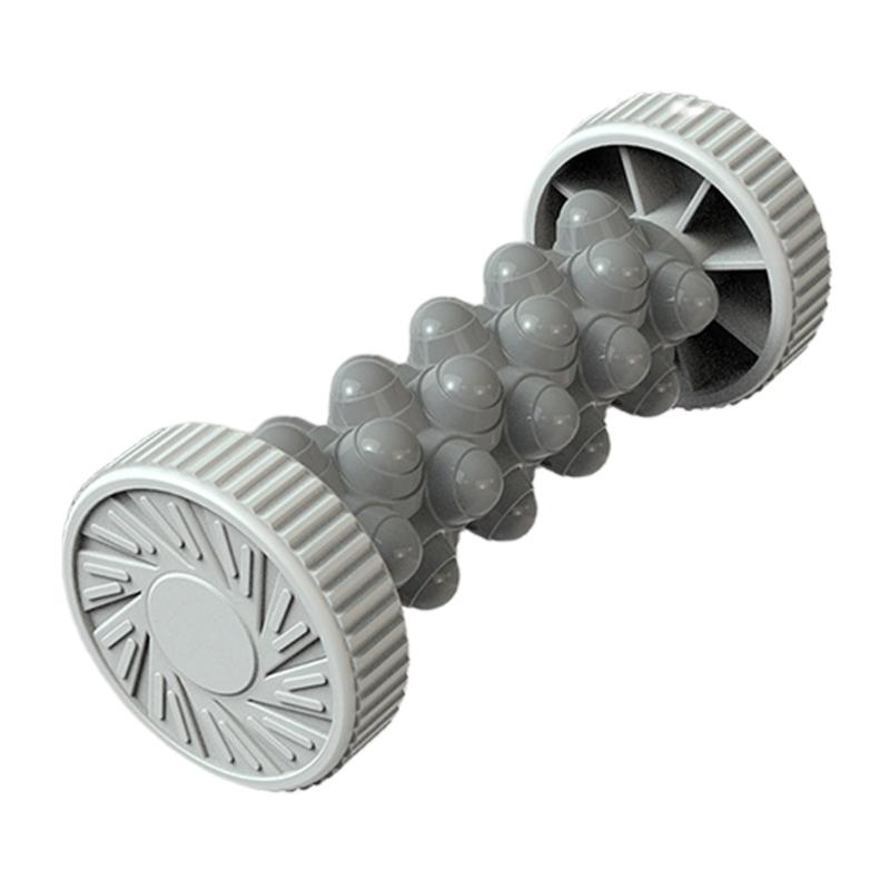 

Portable Foot Relaxation Roller Fitness Muscle Relaxation Rolling Stick Plastic Manual Foot Massager Easy to Use сірий колір