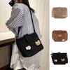 Large Capacity Mini Corduroy Bag Retro Velvet Shoulder Bag Cute Corduroy Crossbody Bag  Women