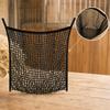 Knotted Mesh Hay Net with Hanging Straps Lightweight Forage Feeder for