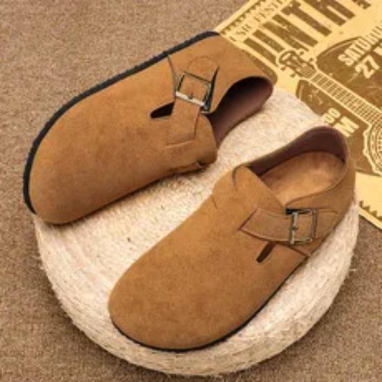Comwarm Cork Clogs Slippers For Men Summer Slip-on House Flat Sandals Men Beach Slippers Women Cork Slippers Fashion Mules
