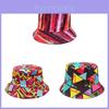 Geometric Diamond Retro Bucket Hat For Summer Sun Protection And Breathability