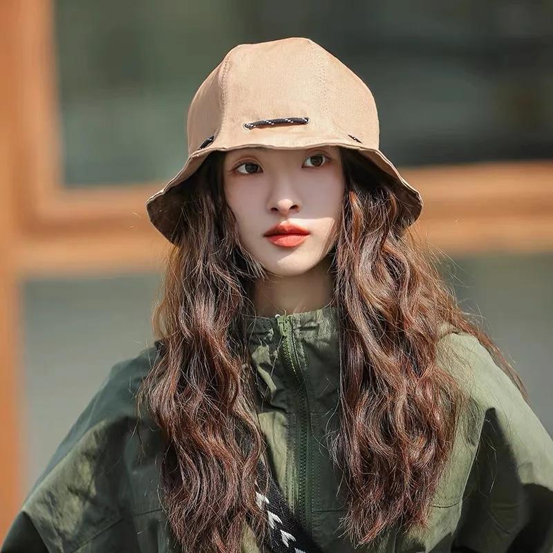 

Adjustable Sun Protection Unisex Adjustable Fishing Hat Solid Two-sided Hat Portable Bag Dual-use Sunscreen Cap Bucket Hat As shown хаки