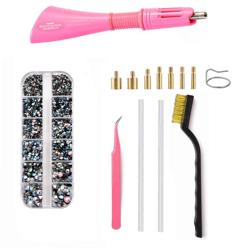 Set Stilou cu Burghiu Fierbinte Șapte-în-Un Dmc Adeziv Fierbinte Topit Instrument Bijuterii DIY