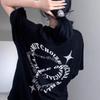 Plus Size Cotton T-Shirt Summer Lazy Style Short Sleeve Women's Top Couple Matching Loose Fit Casual Cartoon Print Tee 90kg Wear