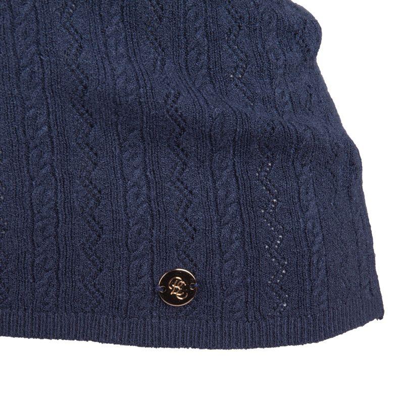 Feinstrick-Kurzarmoberteil mit tiefem Ausschnitt Lila Damen LA PETITE ETOILE