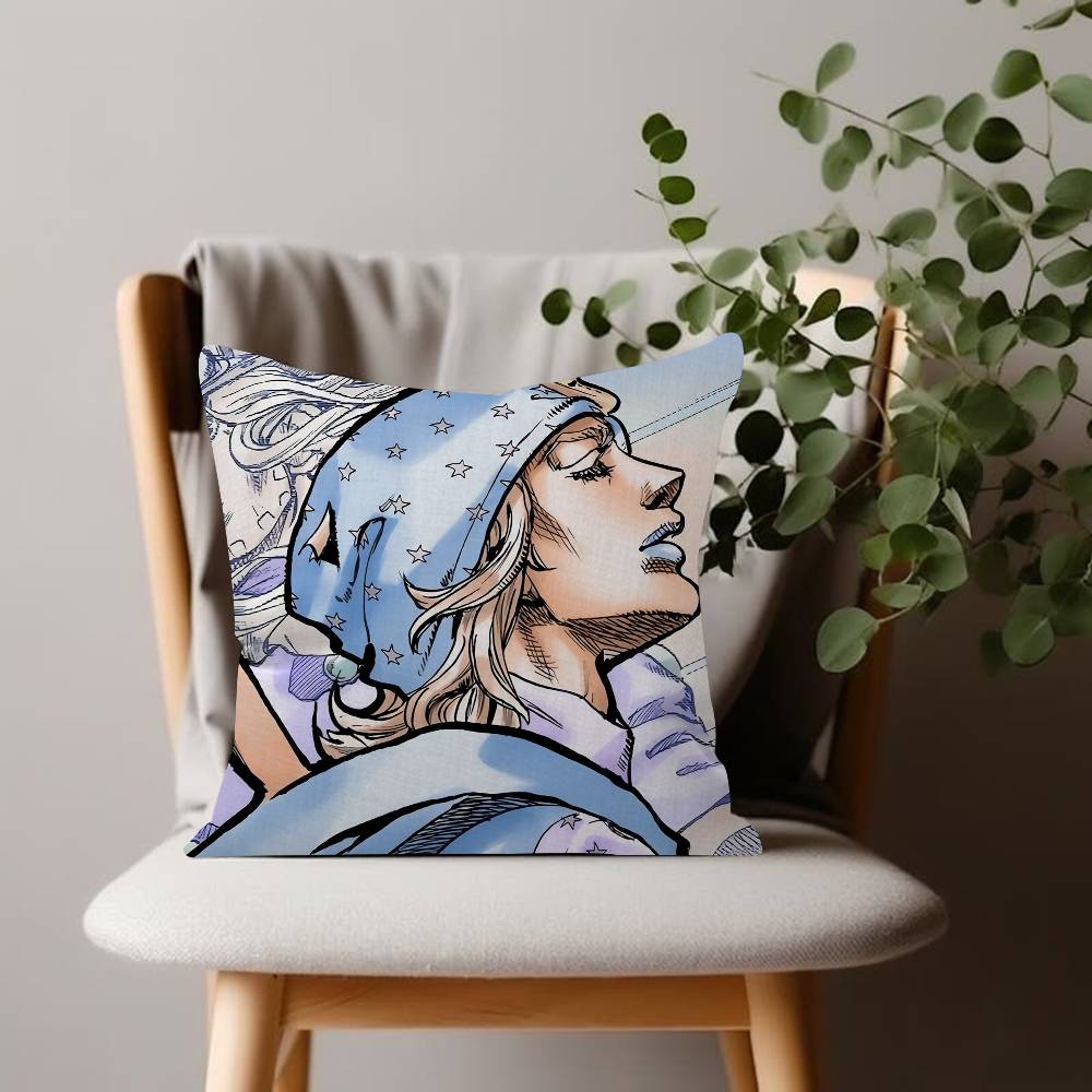 Anime Bizarre Adventure Pillow Cover Soft Throw Pillow Case Jojo s xcm Couch Home Decor for Living Room Sofa Party Gift