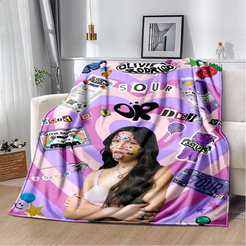 OR Olivia Rodrigo SOUR GUTS 3D Singer Soft Flannel Blanket for Beds Bedroom Sofa,Throw Blanket for Cover Gift Office Picnic