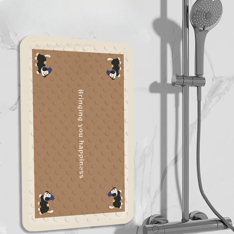 Bathroom Anti-slip Mat for Children's Shower and Shower  Special Floor Mat for Elderly and Pregnant Women's Toilet  Bathroom Suction Cup Foot Mat