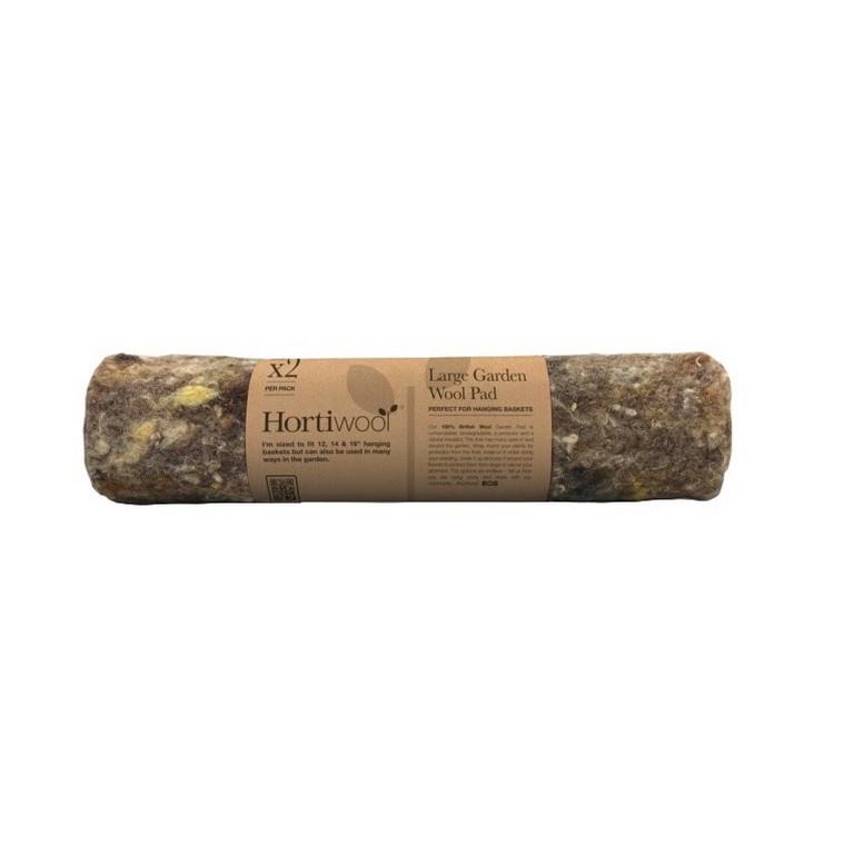 Fodera per cestino in lana da giardino Hortiwool One Size marrone