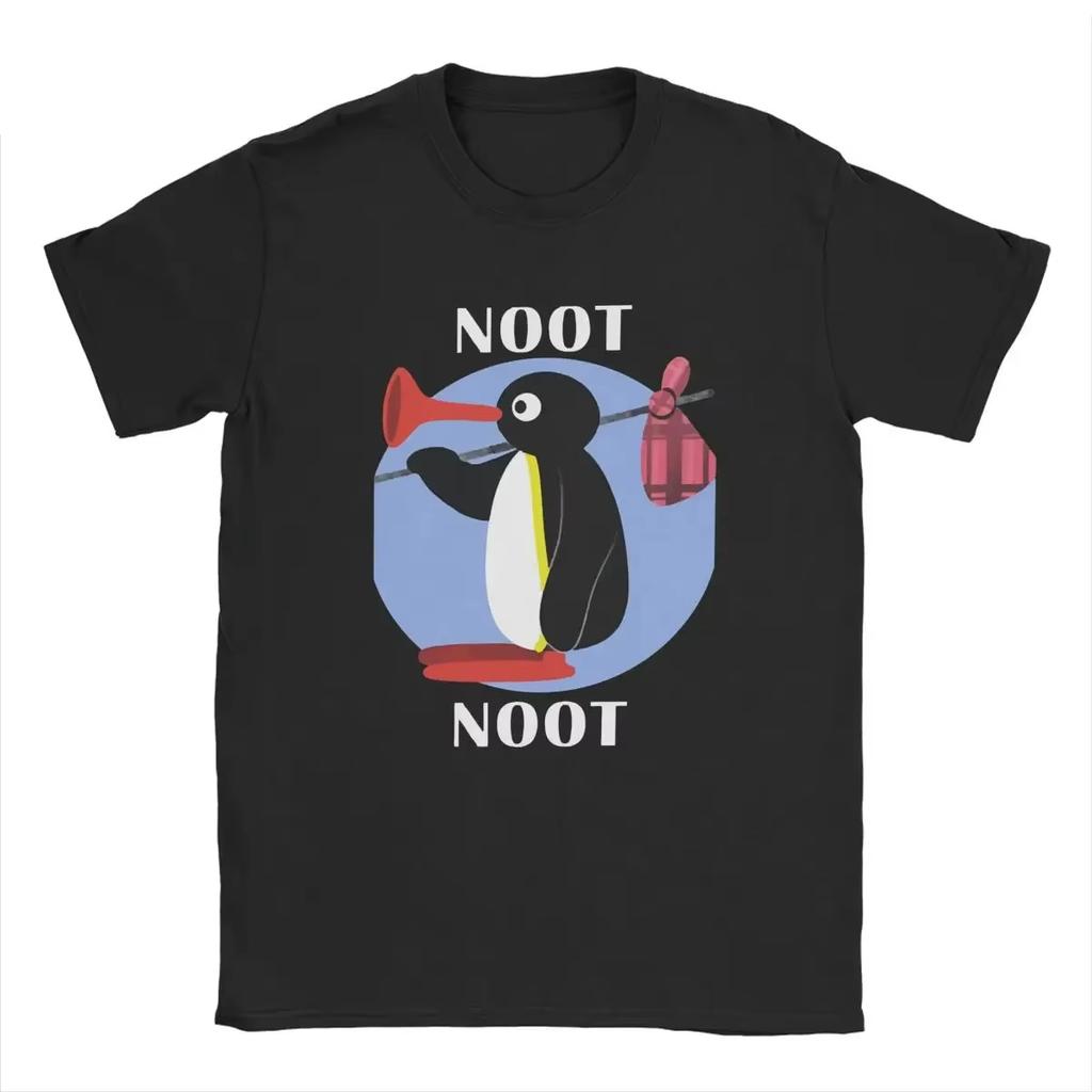 2026 Nuova Maglietta Noot Pingu Uomo Donna Vintage Magliette Girocollo Pinguino Maglietta Abbigliamento Harajuku Abbigliamento Classico Donna