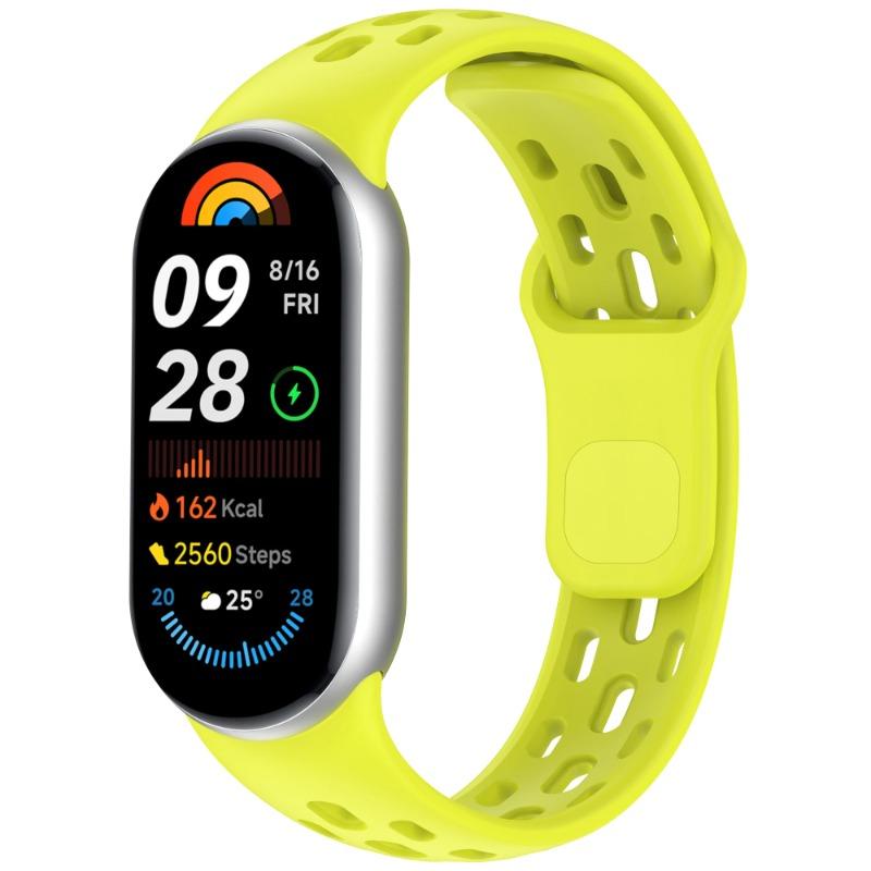 

Silicone Watch Strap for Xiaomi Mi Band 8 9 10 NFC Accessories Sport Bracelet Wristband Belt Pulseira Correa Miband Mi Band 10 for Mi Band 10 флуоресценции зеленый