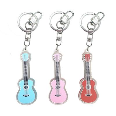 Acoustic Guitar Acrylic Keychain