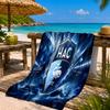 Le Havre Crest Heritage Beach Towel Microfiber Beach Towel, Lightweight and Quick-Dry, for Summer Travel, Swimming Pool Fan Birthday Gift