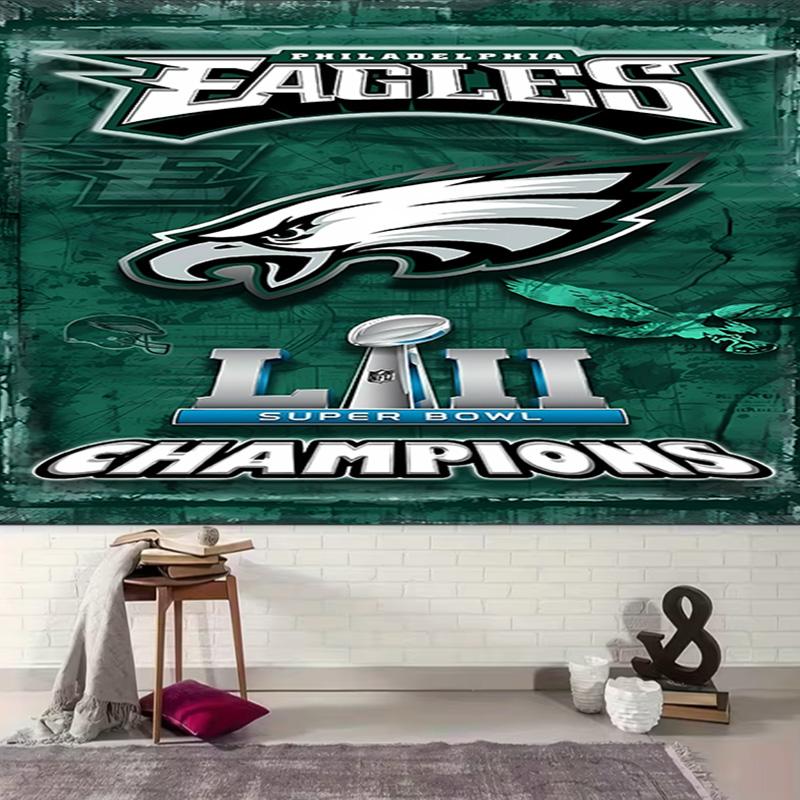 1pc Philadelphia Eagles LOGO Tapestry, Living Room, Bedroom, Office, Party Decor, Ideal Festive Gift