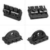 4 string Headless Electric Bass Guitar String Locking Nut Set with 2 Wrench 2 Screw Black