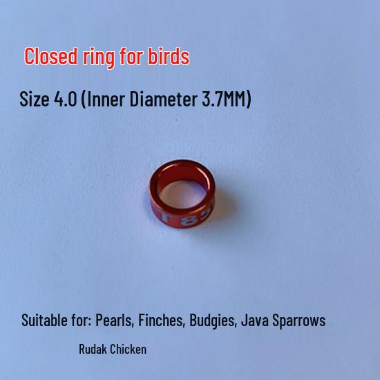 Inele de picior din aliaj placat electric pentru identificarea papagalilor Myna, Finch, Peruş, Cocchetă - Design aleatoriu cu caracter