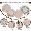 Thickened Embroidered Placemats Wear-resistant Canvas Table Pad Insulation Table Mat  Home Use