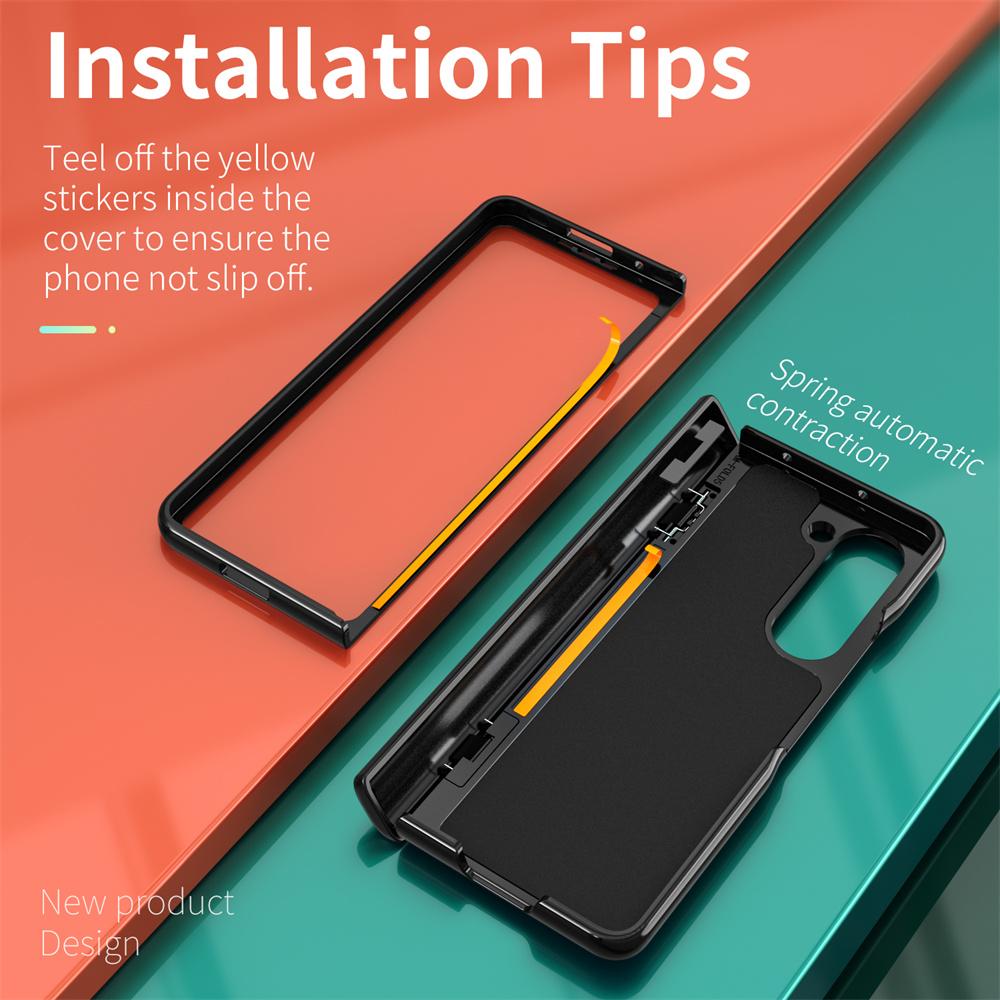 Hinge Protection Phone Case for Samsung Galaxy Z Fold 6 5G Heavy Duty Protective Cover with 360° Magnetic Ring Stand Kickstand