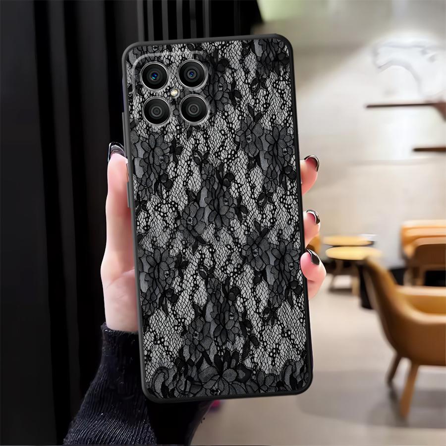 Creative Lace Pattern Funda Phone Cover Case for Honor 90 X7 X6 Magic5Lite X9a X8 8X 70 200 400 Lite X5b