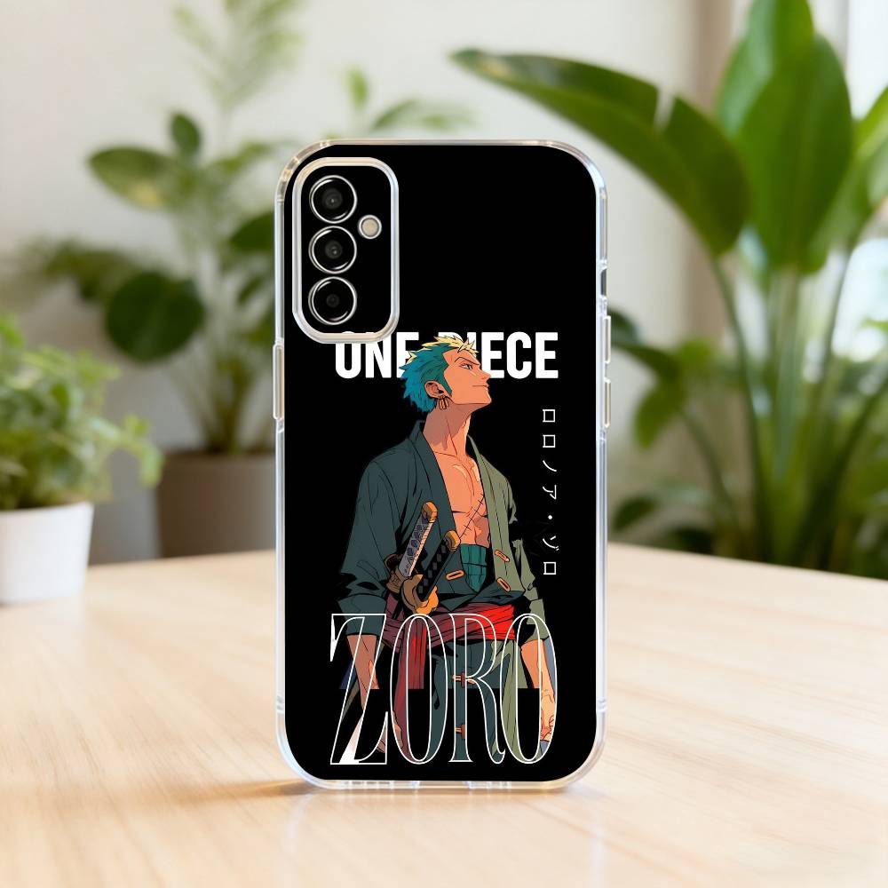 COOL O-one P-Pieces Z-Zoro-ES Phone Case Transparent Silicone Soft For SamsungA10,12,20,21S,30,31,40,50,51,52,70,71 Samsung a70