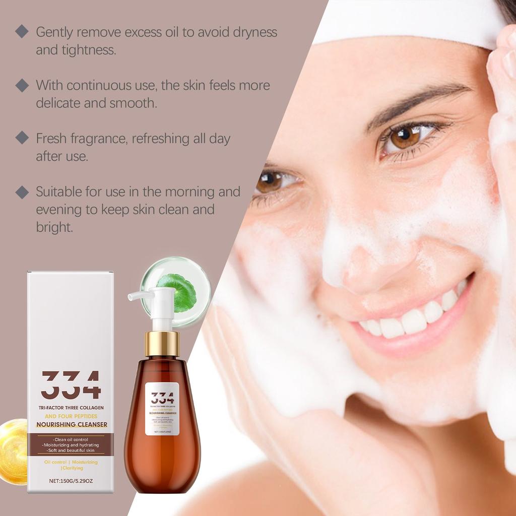 Nourishing Cleanser;Face Cleanser;Nourish Face Cleanser,Clean Pores, Gently Remove Acne, Clean Face, Refreshing And Shrink Pores,150g