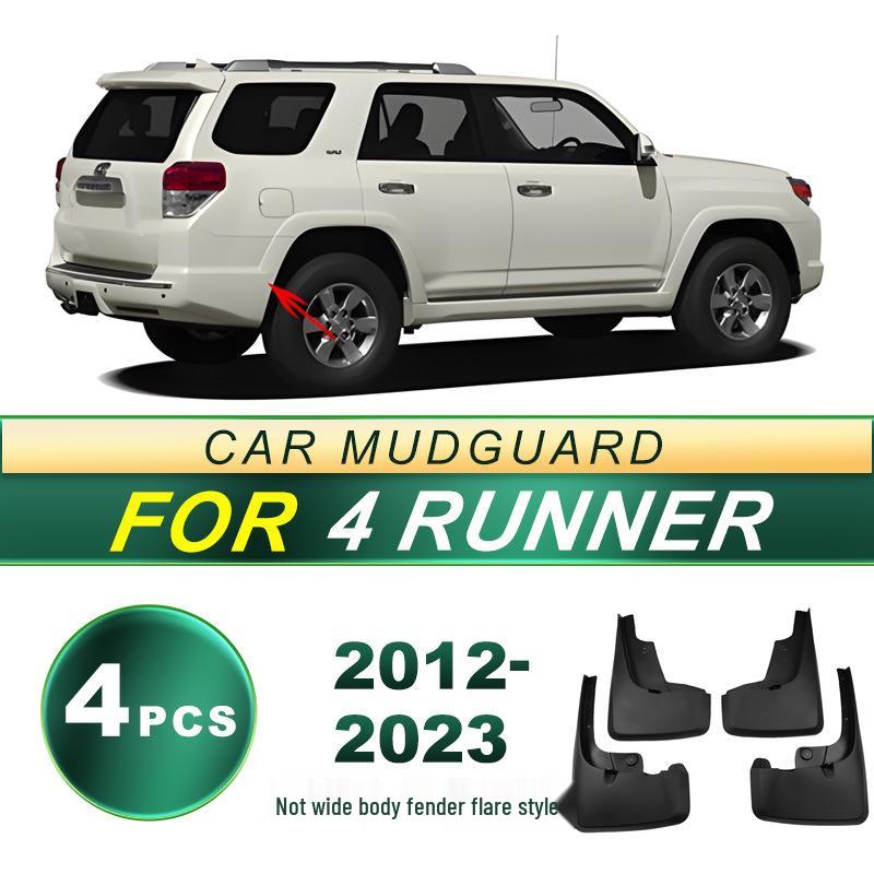 Lapače nečistot Toyota 4Runner 2012-2023: Měkké gumové chrániče pneumatik