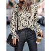 Frühling und Herbst Damen Plus Size Shirt Temperament Pullover Langarm Halb Stehkragen Loose Type Shirt