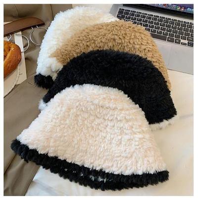 Thick Plush Knitted Hat For Children'S Autumn And Winter Styles Cold Resistant Woolen Hat For Warmth Ear Protection And Large Head Circumference