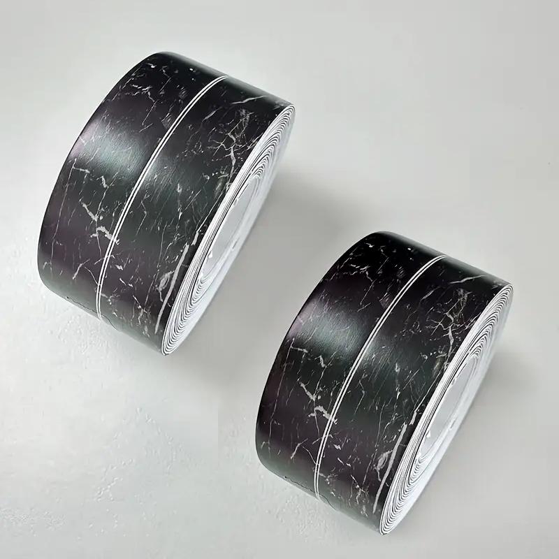 2 рулона самоклеящейся водостойкой герметизирующей ленты 3 м - Прочная полиэстеровая текстурированная поверхность | Для использования на кухне и в ванной комнате для раковины