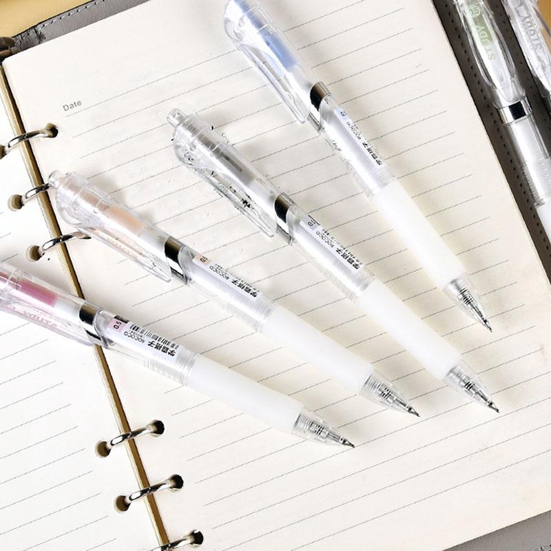 Kemila Push-button Gel Pen with 0.5mm Tip, CS Tip, Quick-drying, Designed for Student Exams, Black Ink