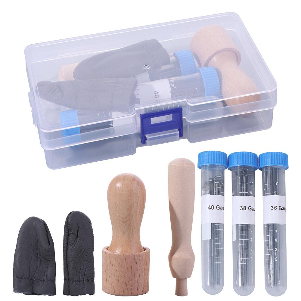 

34Pcs/Set Creative Felting Needles with Bottle 3 Sizes Felting Needles DIY Craft Wool Felting Needle Tools Wooden Handle