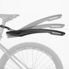 Rear Bicycle Fender with Red LED Light, Black