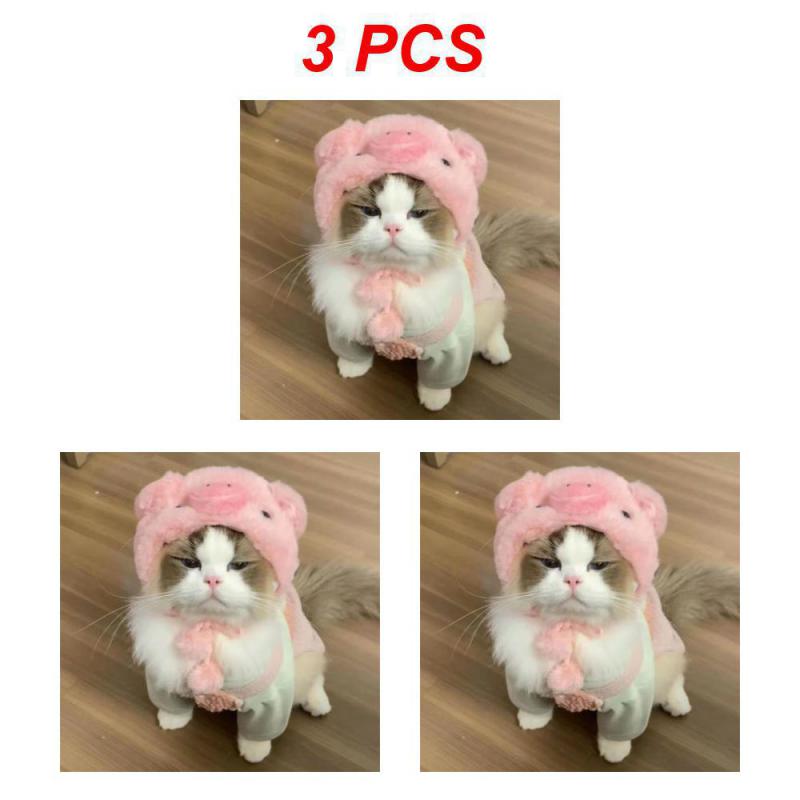 1/2/3PCS Funny Panda Hat For Pet, Warm , New Year Party, Christmas Cosplay Accessories, Photo Props, Headwear For Dog And Cat