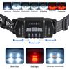 USB Rechargeable Dual Light Source Waterproof Headlamp for Night Fishing