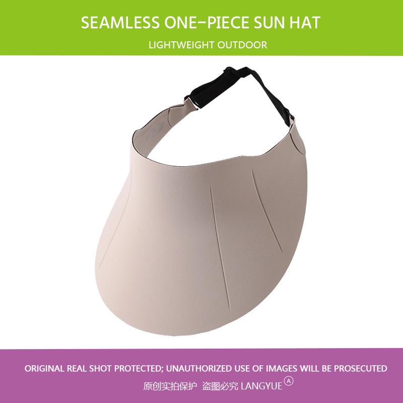 Women's Summer Adjustable Foldable Open-Top Sun Hat with Large Brim for Outdoor Travel