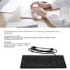 Mechanische USB-Tastatur Wasserbeständig Integriertes Touch-Industrietastatur mit Touchpad für Laptop Notebook PC