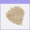 Chapeau seau tricoté avec motif papillon pour la protection solaire et le style décontracté