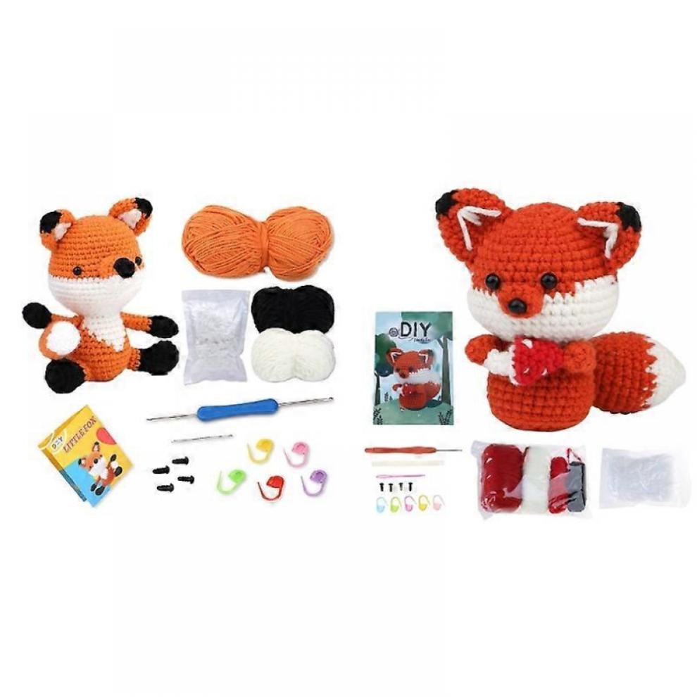 Knitting Kits Beginner Crochet Kits Compatible with Adults Kids Crochet Kits Compatible with Beginners, Crochet Animal Kits to Make Cute Ani