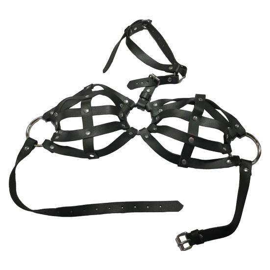 

Сексуальный пояс-корсет из искусственной кожи, улучшающий настроение, раскрывающий счастье, портативный, удобный, безопасный, косплей, SM-корсет чёрный