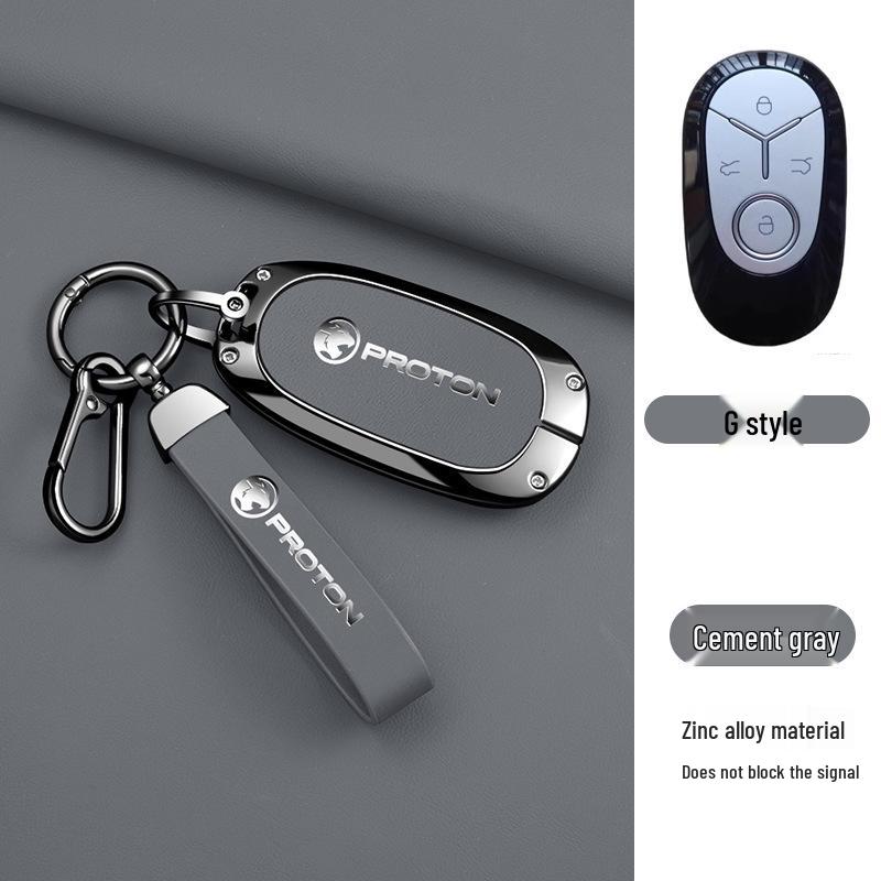 Proton e.MAS 5-Key Metal Case with Buckle: High-End Remote Control Protective Pouch and Chain for Men
