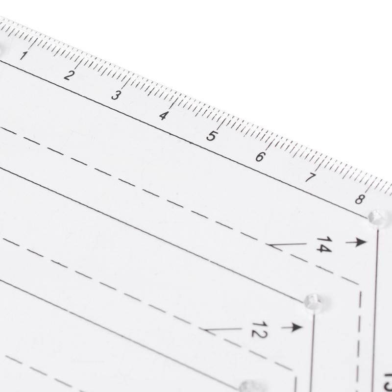 Sześciokątna linijka do pikowania Patchwork Plastikowy szablon Narzędzia do szycia DIY Przydatne