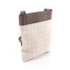 Used BVLGARI Logo Mania Shoulder Bag Canvas Leather Beige Brown Used Women