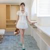 CEST MOIDEW Cest_Ribbon Eyelet Cotton Blouse